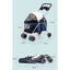 PetTime Kitty Teddy Outdoors foldable pet stroller with mesh sides and adjustable handle for easy outdoor walks with cats.