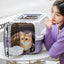 （Pet Time）Cat air box pet checked out travel portable portable cat cage cat bag dog car transport box