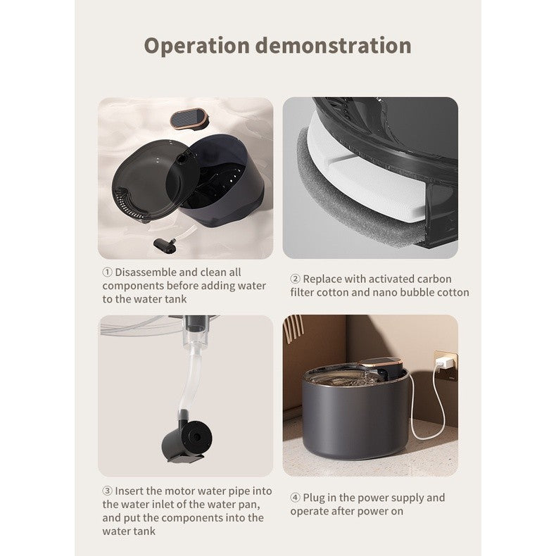 （Pet Time）Pet water dispenser intelligent automatic circulating filter cat water machine