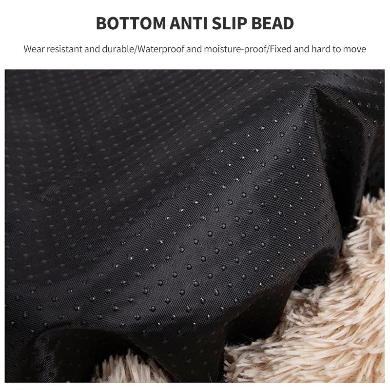 Soft plush pet nest mattress for dogs and cats by PetTime, cozy and comfortable pet bed with cushioned sides.