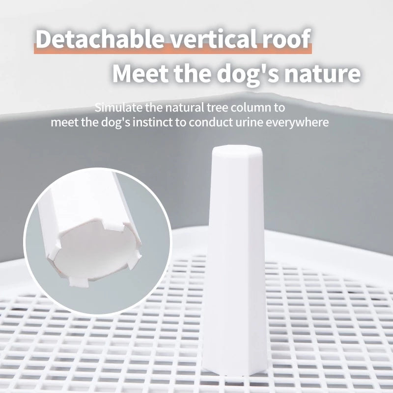 Splash-proof dog pet toilet by PetTime, featuring durable, easy-to-clean design for outdoor or indoor use.