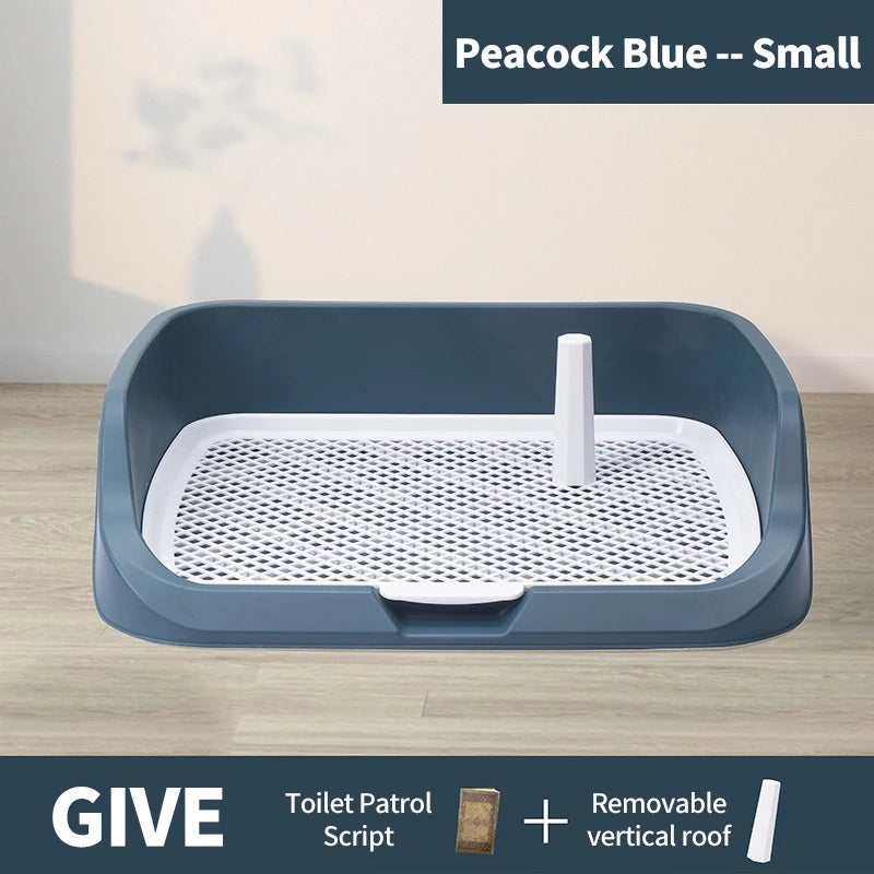 Splash-proof PetTime dog toilet with durable waterproof surface and drain system for easy cleaning and outdoor use.