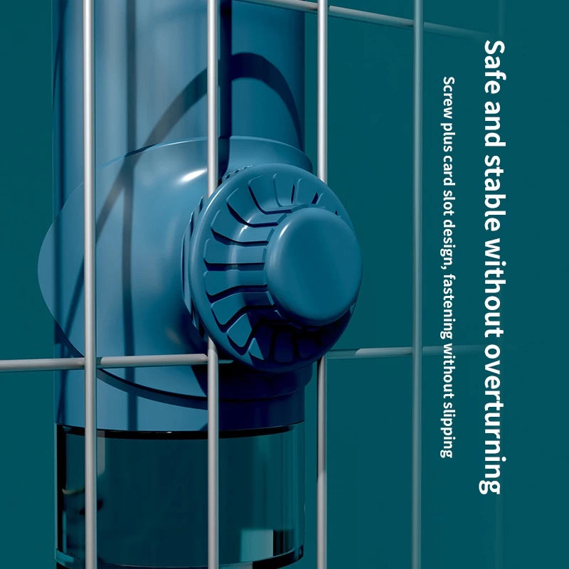 Automatic Pet Hanging Water Dispenser by PetTime, showing clear water reservoir and hanging design for pet hydration.
