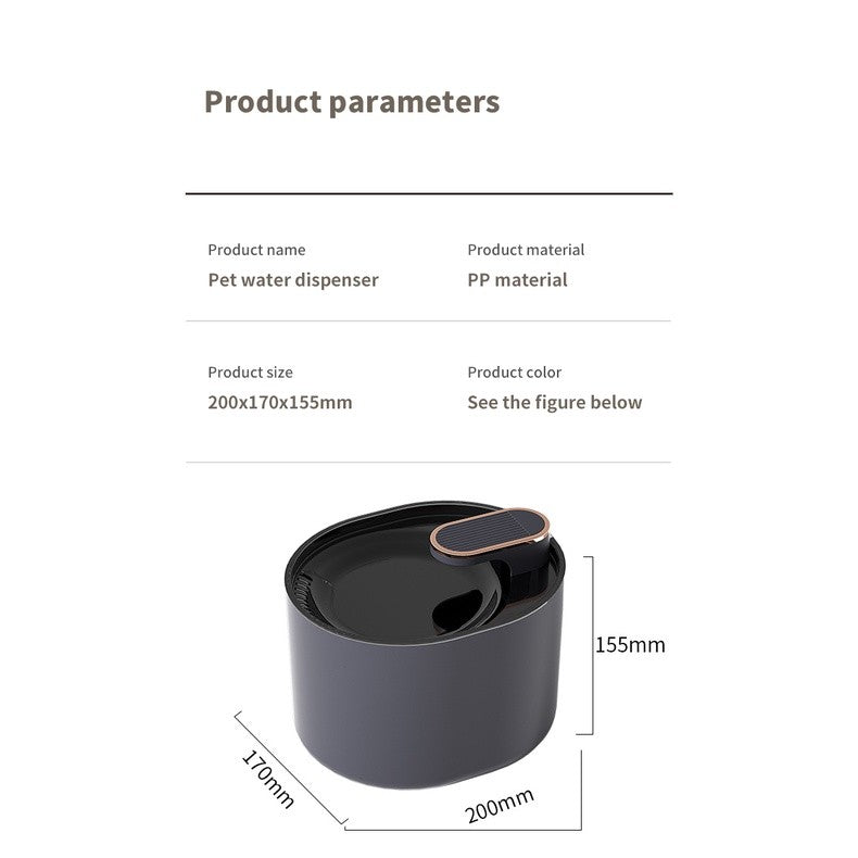 （Pet Time）Pet water dispenser intelligent automatic circulating filter cat water machine