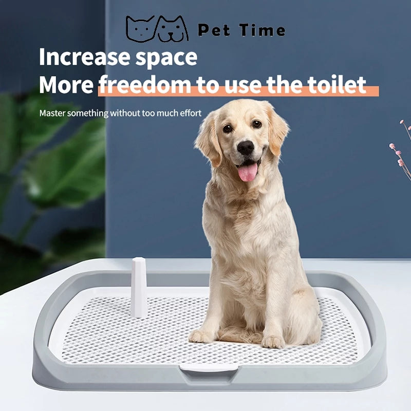 PetTime dog splash-proof pet toilet with durable, water-resistant surface for easy cleaning and outdoor use.