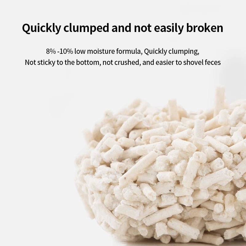 PetTime Tofu Cat Litter 1.8kg with deodorizing and low dust formula, suitable for cat houses and litter boxes.