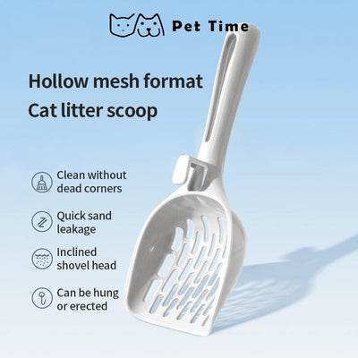 PetTime premium grid cat litter shovel with ergonomic handle and durable design for easy cleaning.