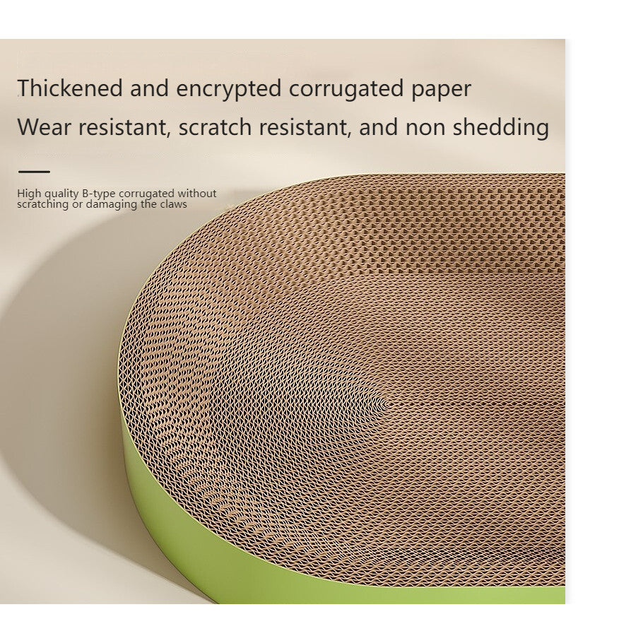 (Pet Time）Cat scratch board nest Wear resistant and non shedding corrugated paper cat scratch board Cat paw grinding