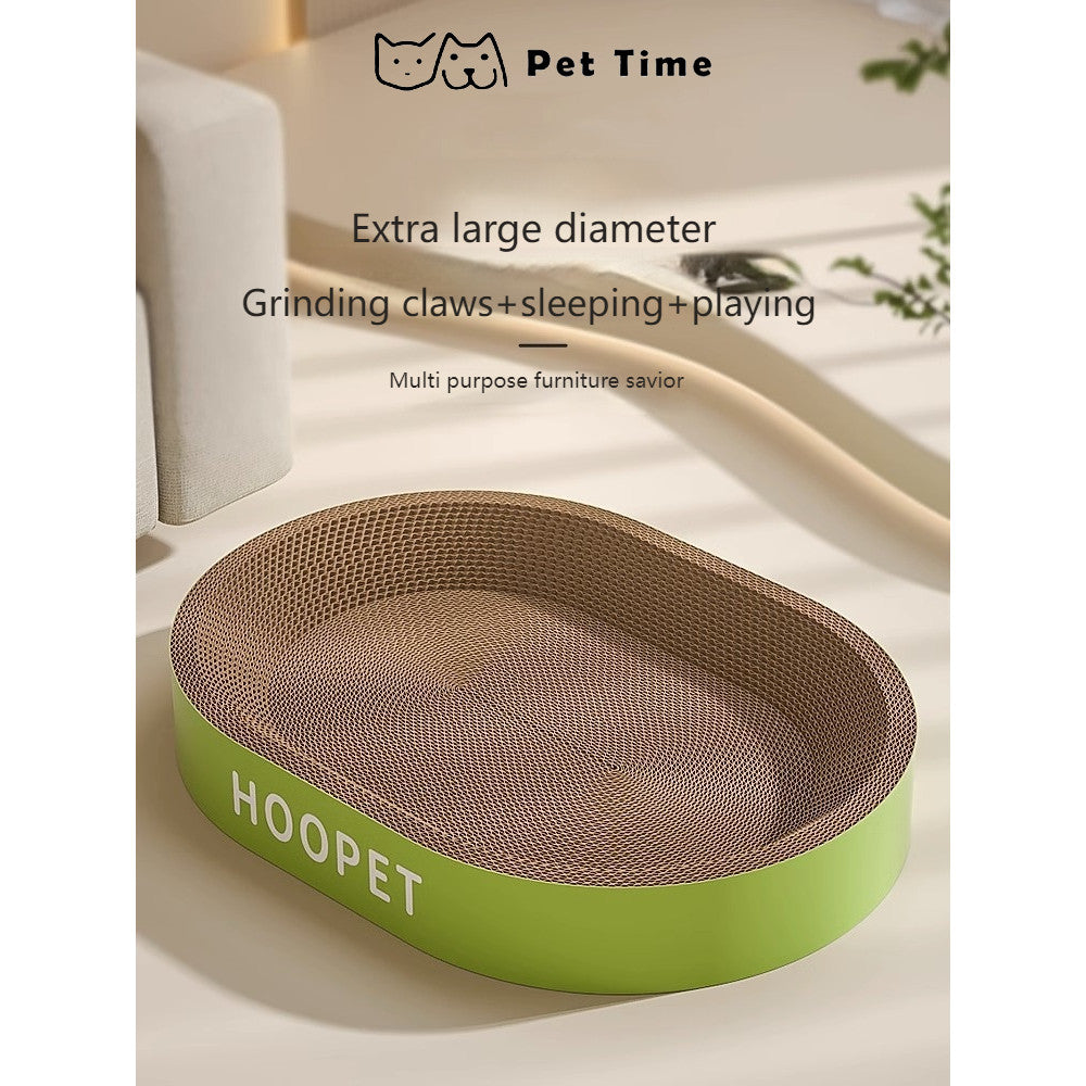 (Pet Time）Cat scratch board nest Wear resistant and non shedding corrugated paper cat scratch board Cat paw grinding