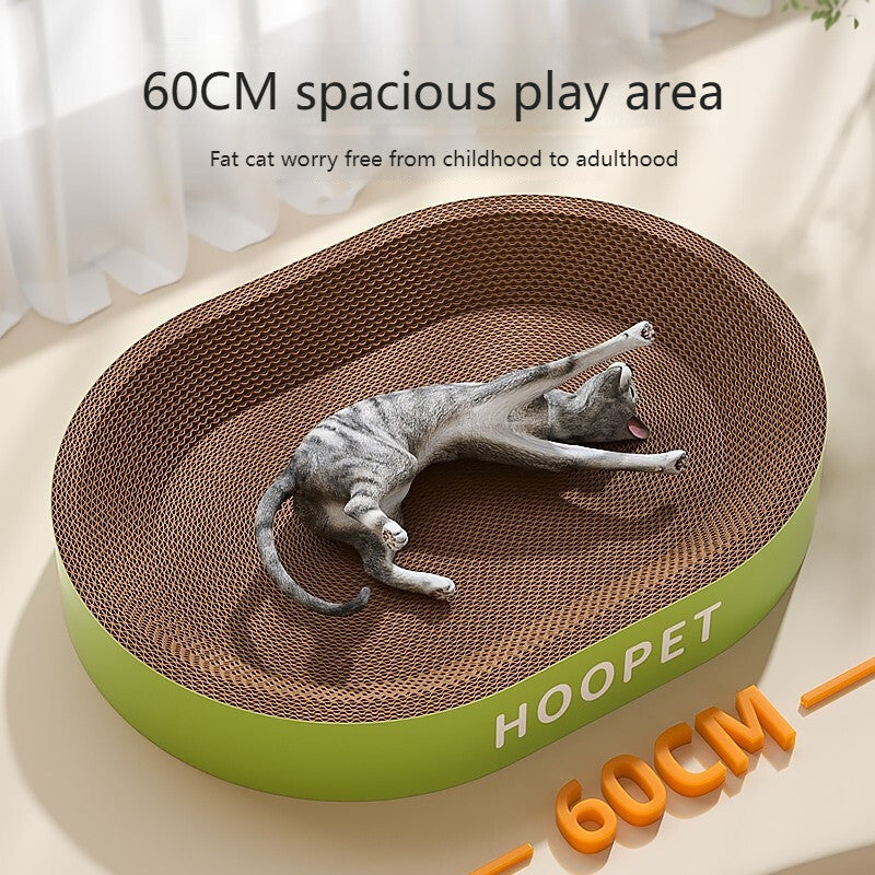 (Pet Time）Cat scratch board nest Wear resistant and non shedding corrugated paper cat scratch board Cat paw grinding