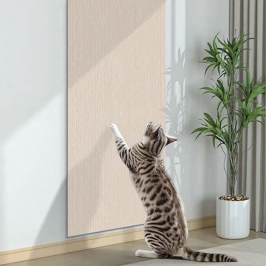 （Pet Time）Cat Scratch Protector Sticker Self-Adhesive Furniture & Sofa Protection Anti-Scratch Wear resistant sisal pad
