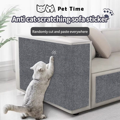 （Pet Time）Cat Scratch Protector Sticker Self-Adhesive Furniture & Sofa Protection Anti-Scratch Wear resistant sisal pad