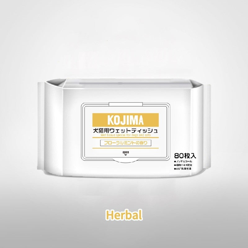 （Pet Time）KOJIMA Pet Cleaning Series Alcohol-free Pet wipes丨Tear scar cleaning丨Ear cleaning丨Foot cleaning丨Pet Care
