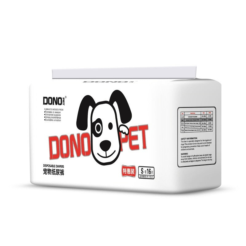 （Pet Time）DONO Dog sanitary pads lightweight and breathable absorbent and leak proof  Pet Disposable Diapers