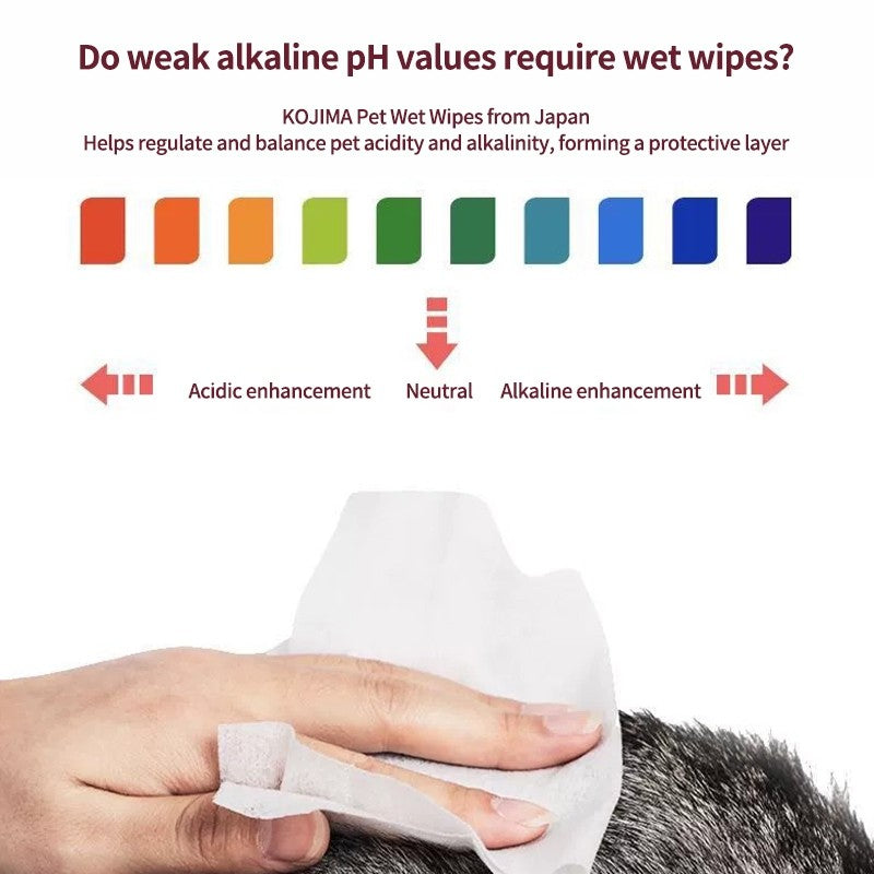 （Pet Time）KOJIMA Pet Cleaning Series Alcohol-free Pet wipes丨Tear scar cleaning丨Ear cleaning丨Foot cleaning丨Pet Care