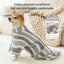 （Pet Time）Pet Bathrobe Towel Full-Wrap Dog Cat Bathrobe Quick-Dry Super Absorbent, Soft Pet Bath Towel