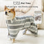 （Pet Time）Pet Bathrobe Towel Full-Wrap Dog Cat Bathrobe Quick-Dry Super Absorbent, Soft Pet Bath Towel