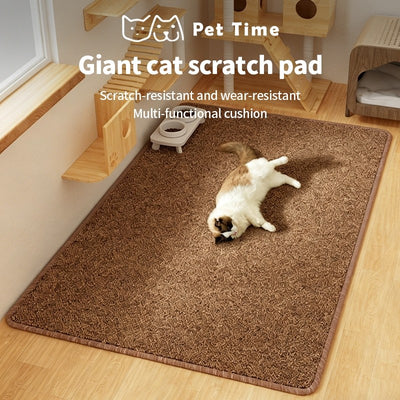 （Pet Time）Cat Scratching Mat Sisal-Style Carpet Pad Durable Wear-Resistant Washable Moisture-Proof Scratcher