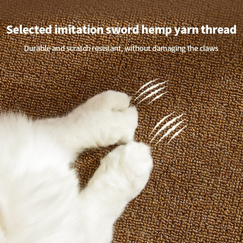 （Pet Time）Cat Scratching Mat Sisal-Style Carpet Pad Durable Wear-Resistant Washable Moisture-Proof Scratcher