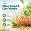 （Pet Time）100% Natural Food-Grade Soybean Cat Litter 2.3kg Low Dust 0.4% 1.5mm Fine Granules Flushable Deodorizing