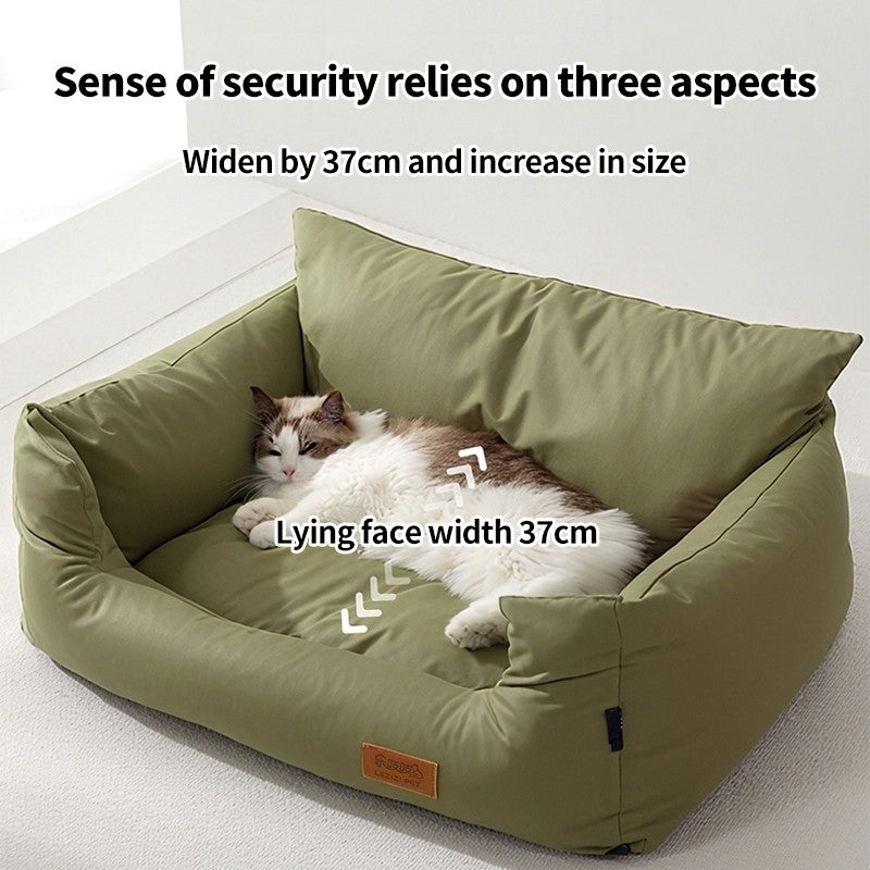 （Pet Time）Pet Sofa Bed | Large Size Waterproof Washable Dog & Cat Bed All-Season Soft Scratch-Resistant Design