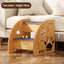 PetTime wooden pet staircase with anti-slip surface, designed for easy access for small dogs and cats.