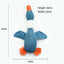 PetTime dog squeaky plush chew toy in the shape of a duck, soft and durable for playful chewing and squeaking fun.
